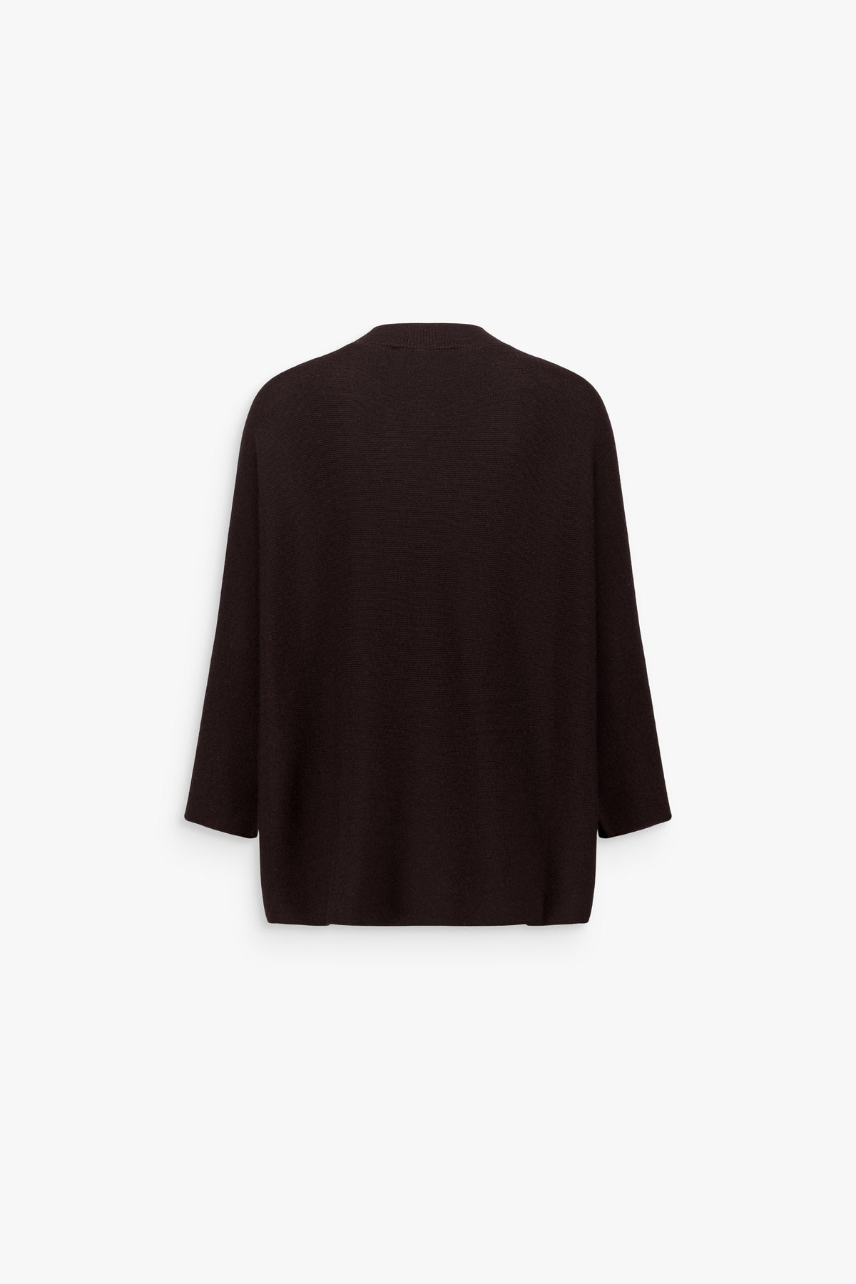 Pull ample en mérinos marron foncé
