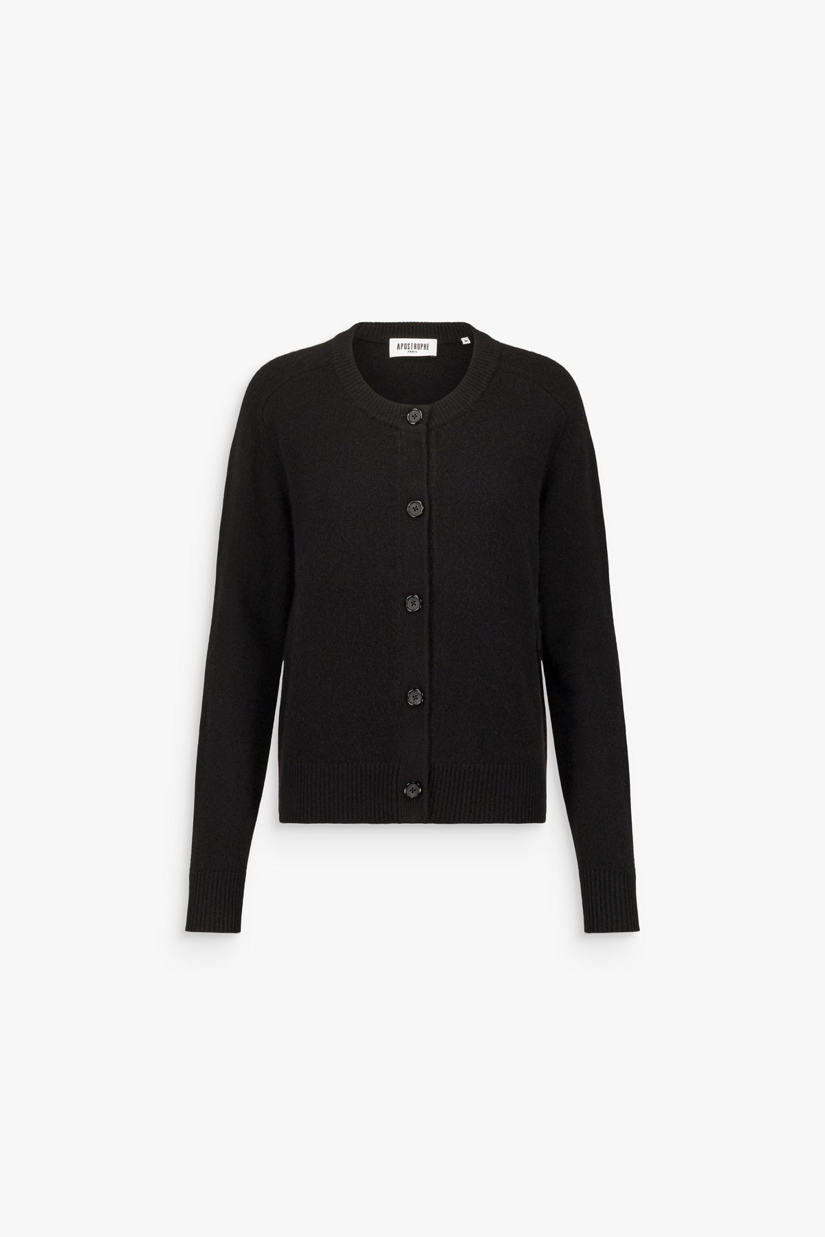 Gilet en cachemire boutonné noir