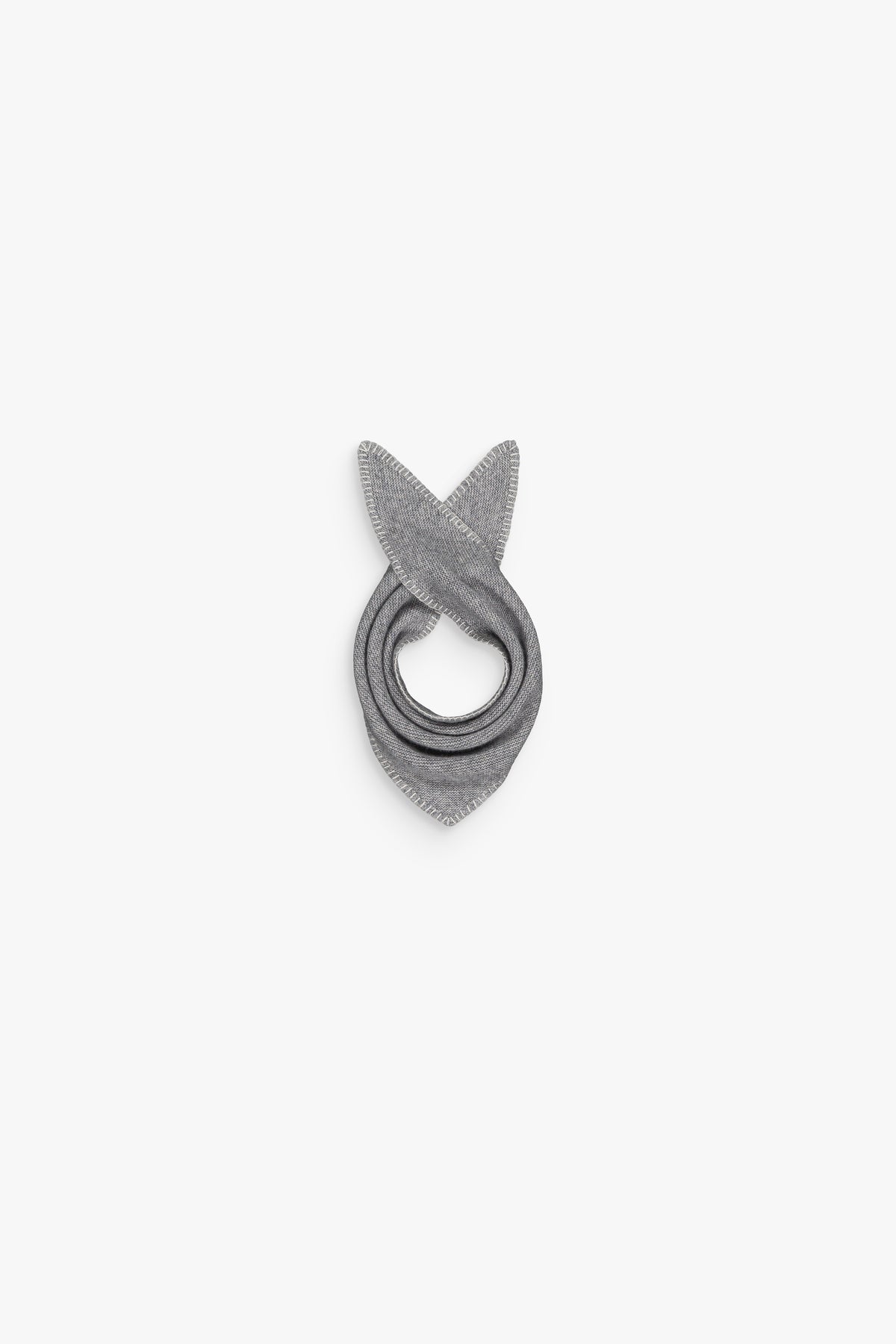 Écharpe triangulaire gris moyen