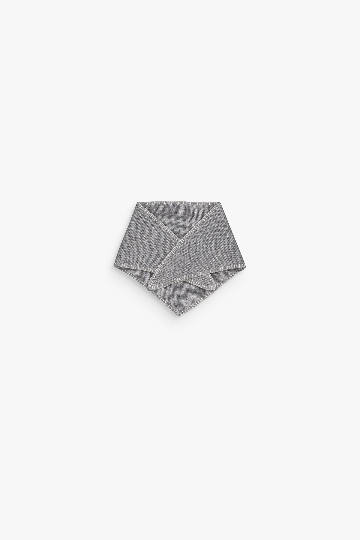 Écharpe triangulaire gris moyen