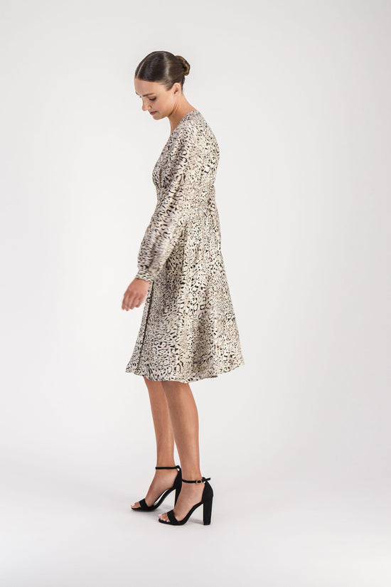 Leopard midi dress