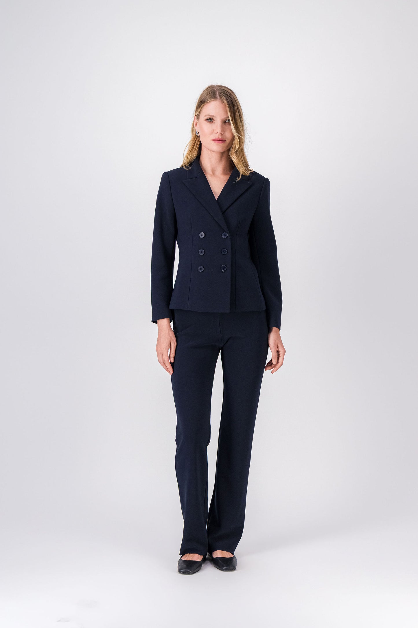 Veste tailleur marine 6 boutons