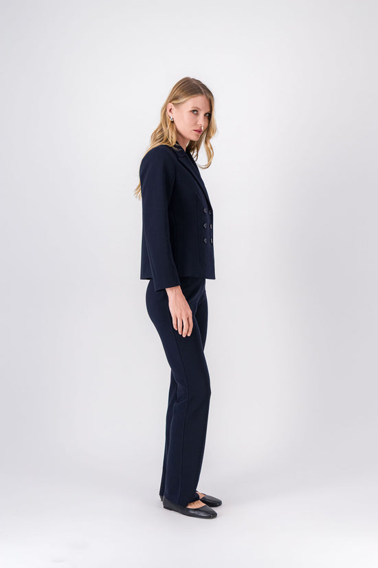 Veste tailleur marine 6 boutons