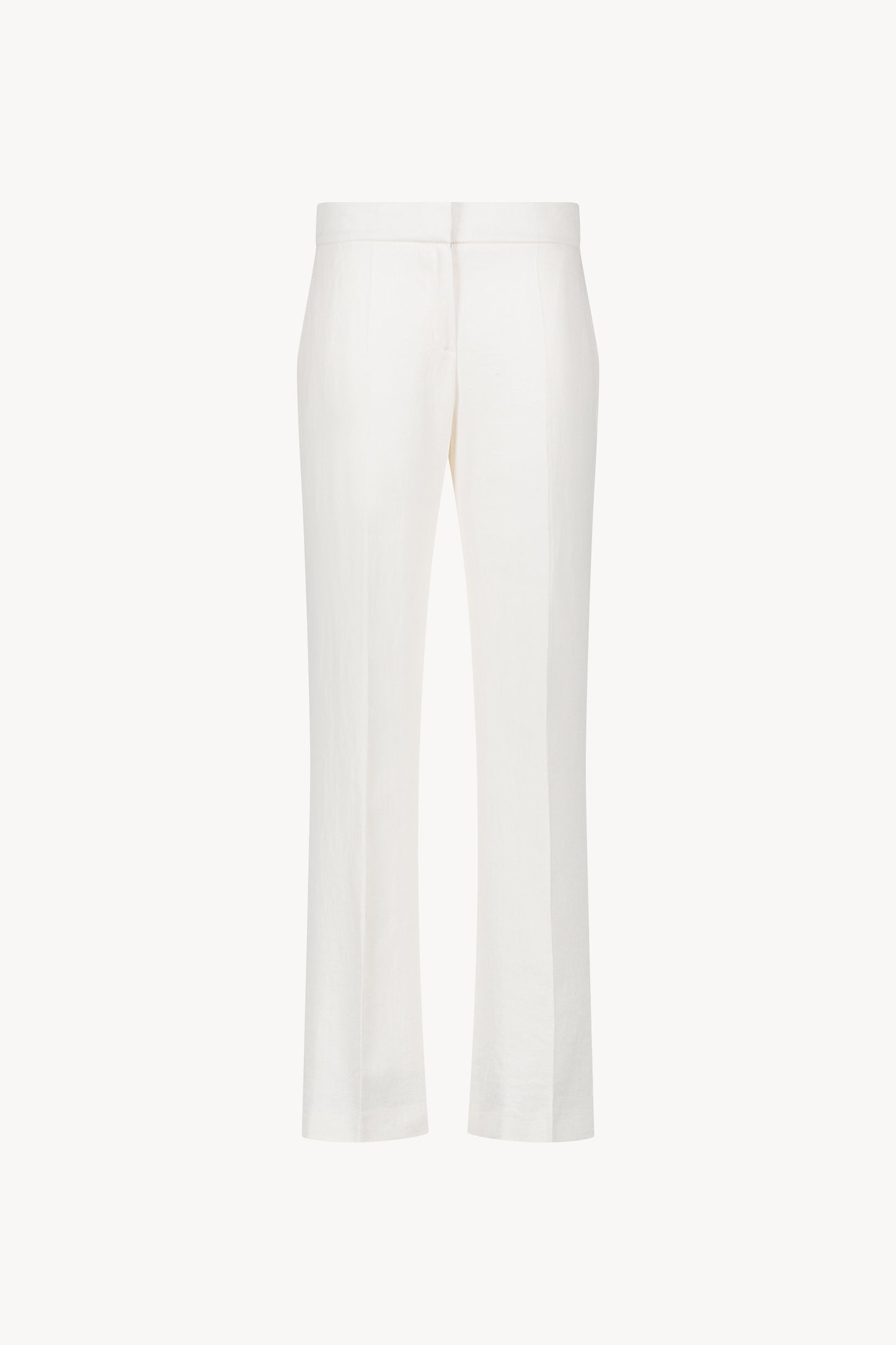 White linen pants