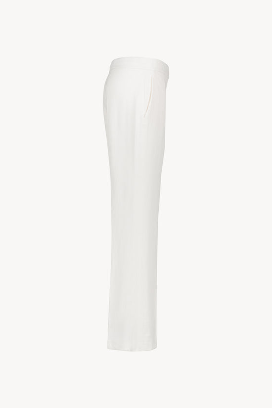 White linen pants