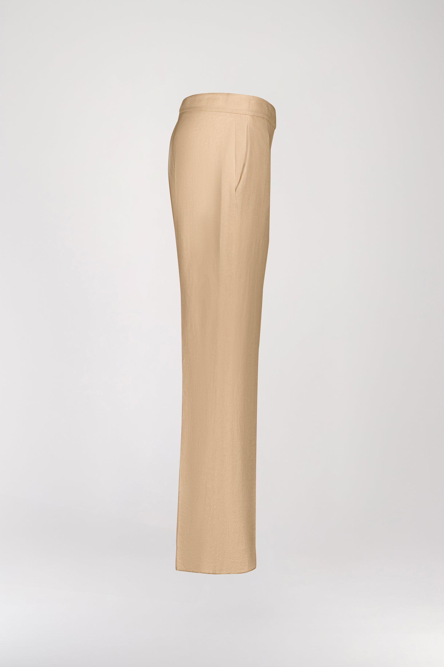 Pantalon en lin beige