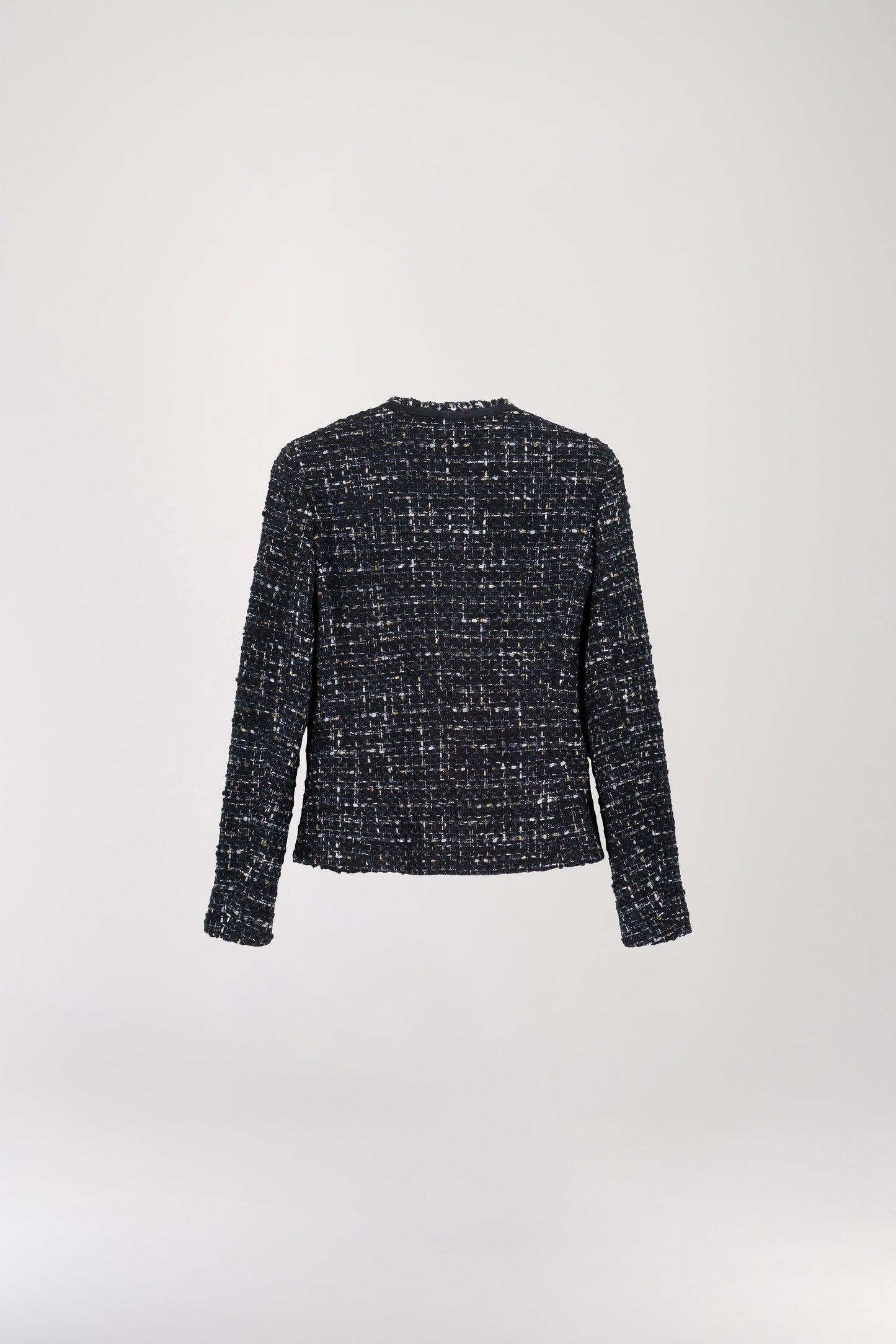 Navy tweed military jacket