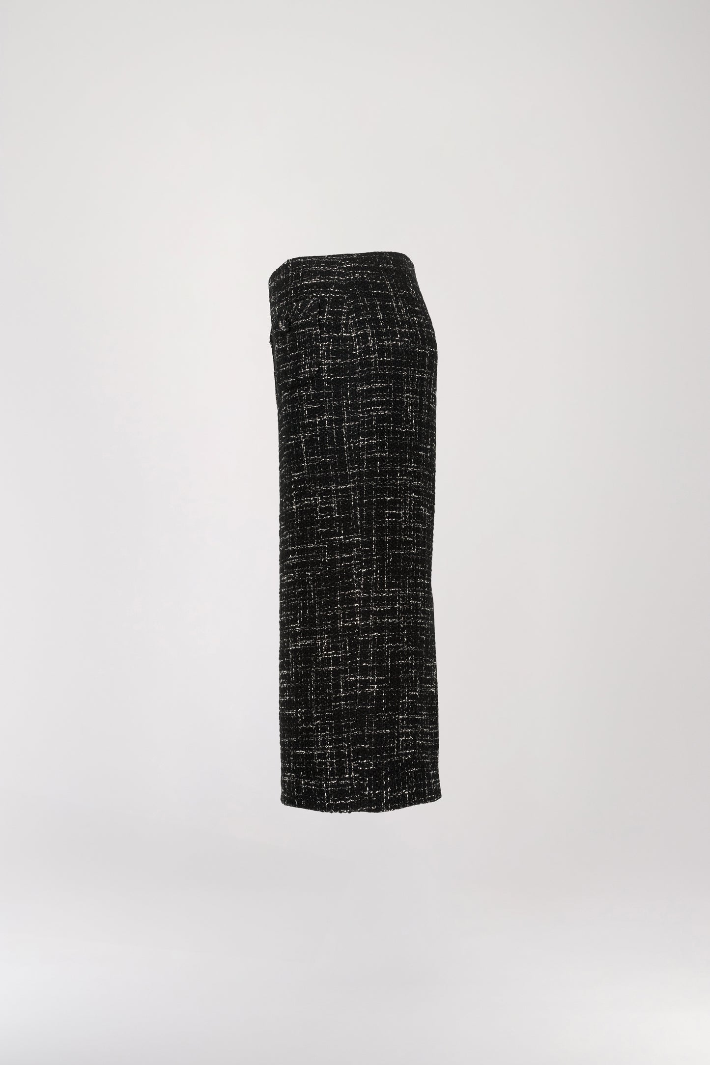 Black tweed pencil skirt