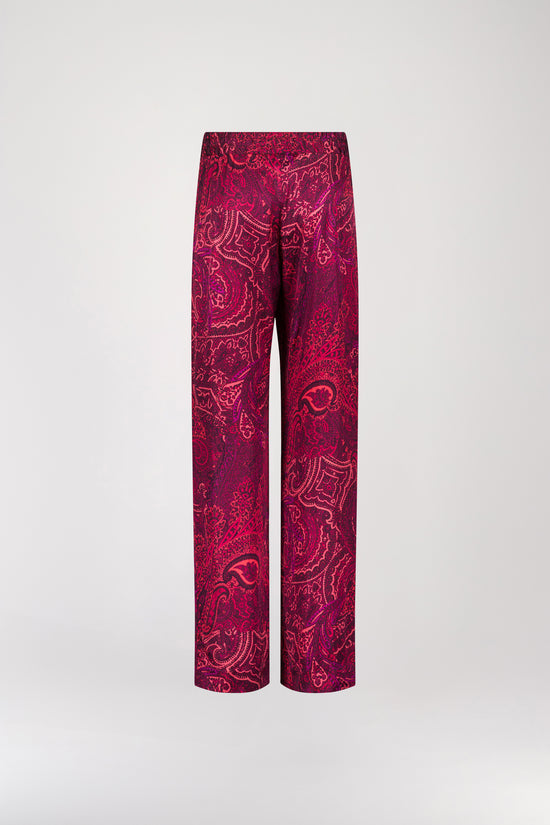 Garnet paisley print pants