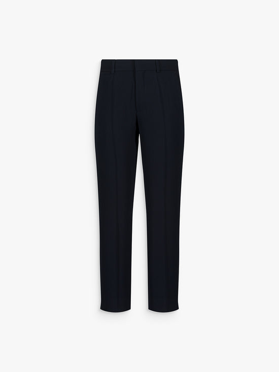 Pantalon étroit à plis marine