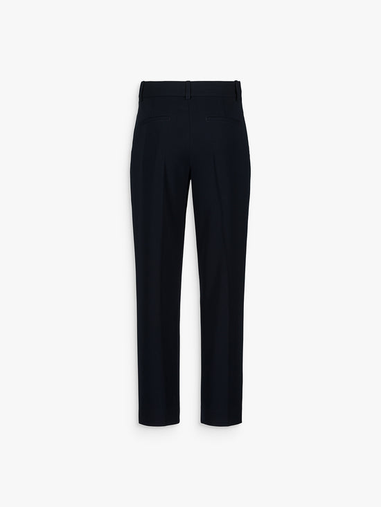 Pantalon étroit à plis marine