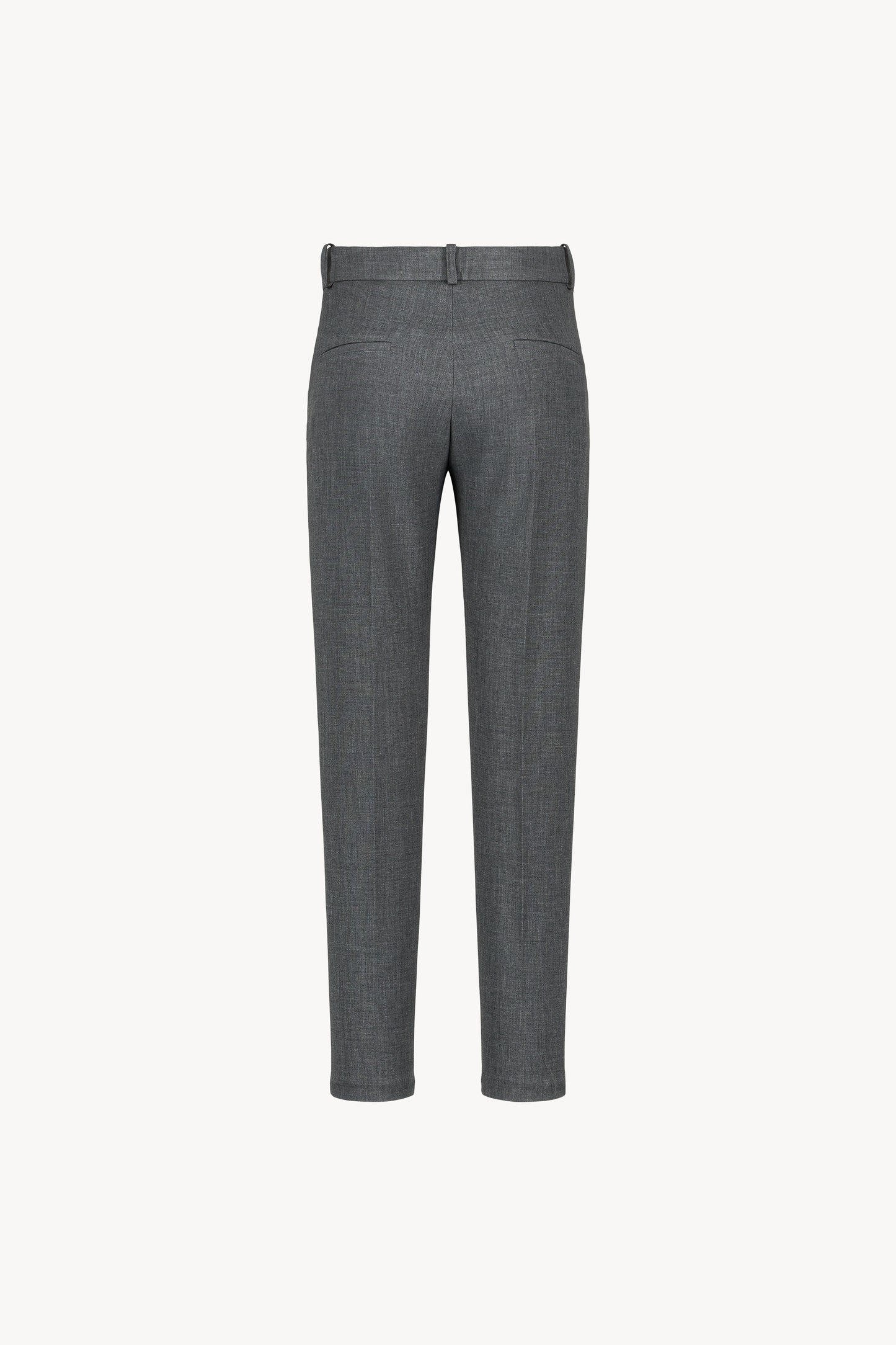Élégant et versatile, ce pantalon gris droit à plis est conçu pour sublimer votre silhouette.