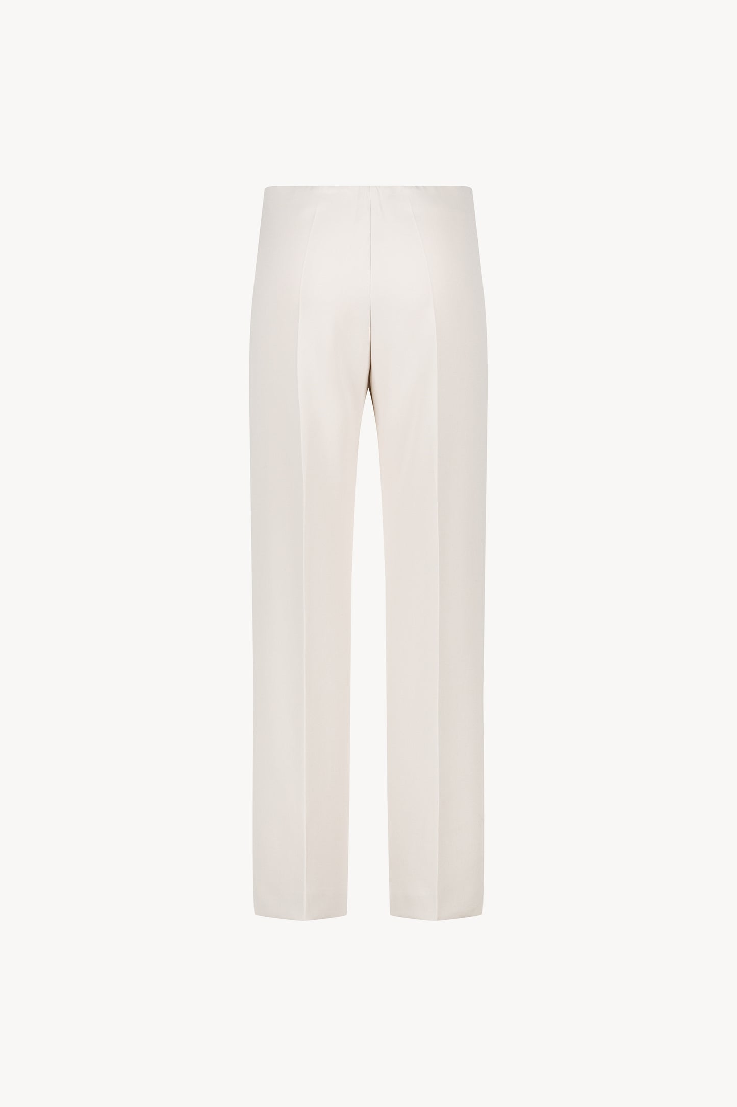 Pantalon droit beige en matière souple
