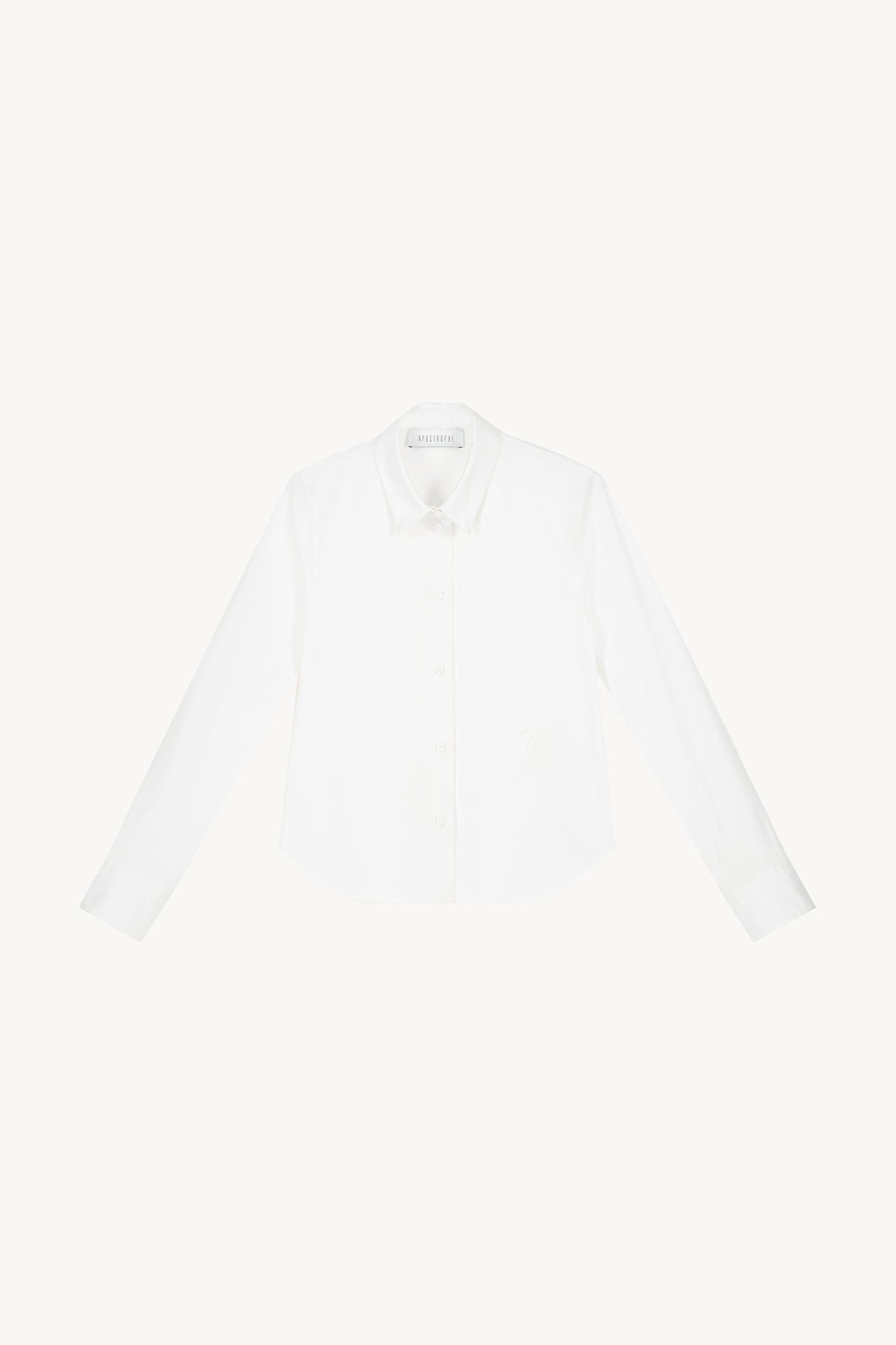 Chemise classique à coupe droite, idéale pour toutes les occasions, avec monogramme discret et finition soignée.