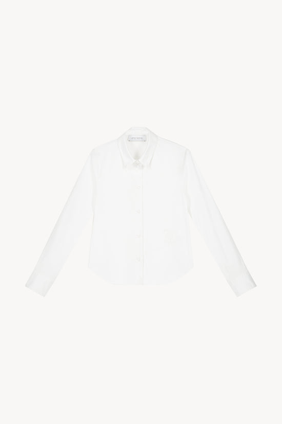 Chemise classique à coupe droite, idéale pour toutes les occasions, avec monogramme discret et finition soignée.