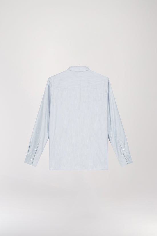 Chemise monogramme bleu pâle