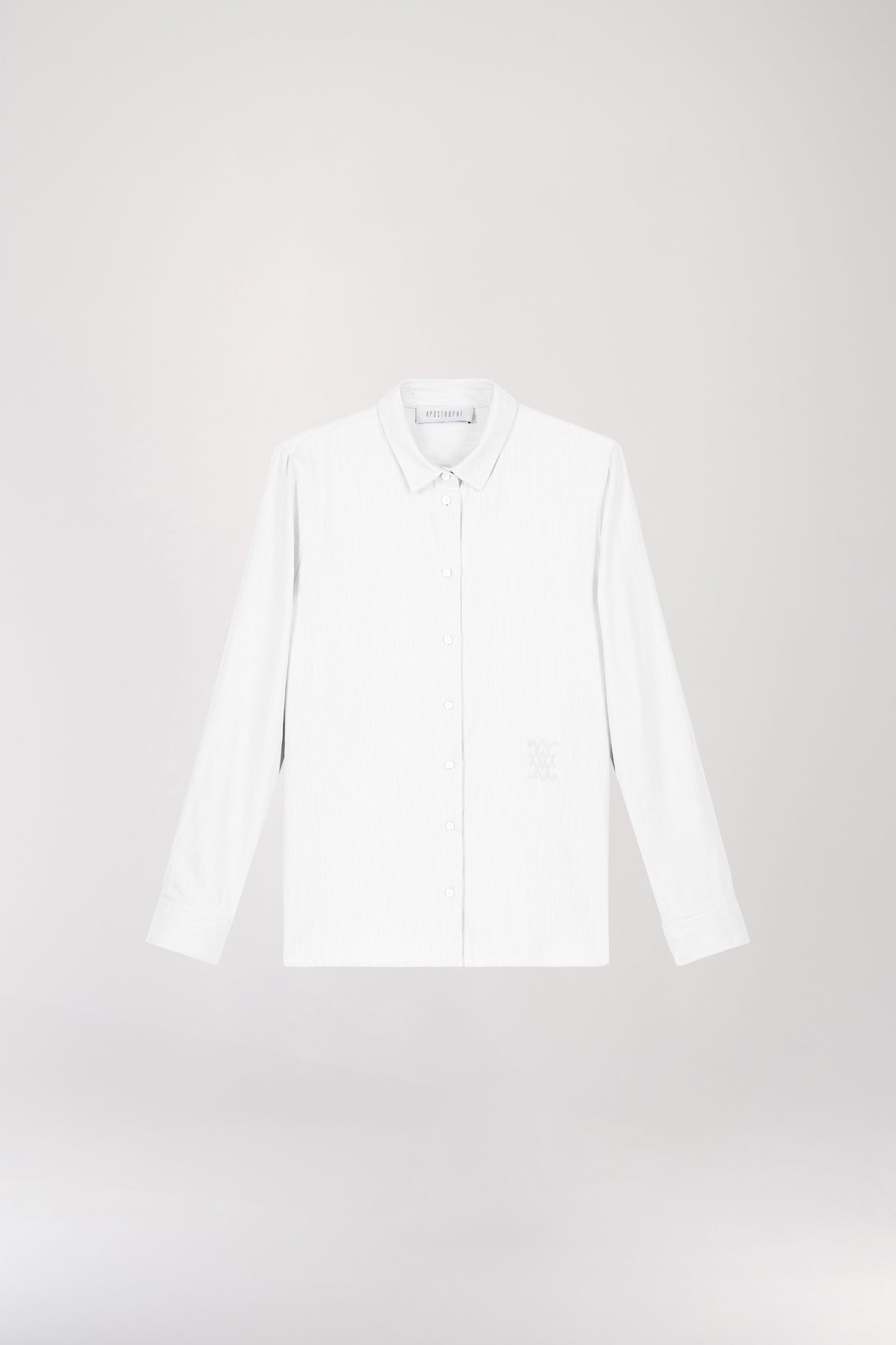 Chemise monogramme blanche