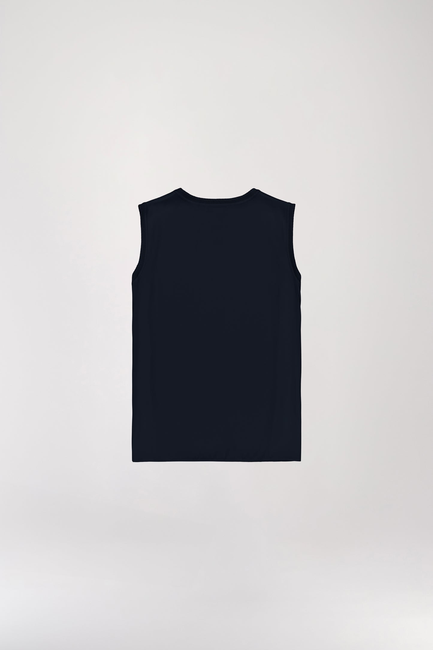 Navy round neck tank top