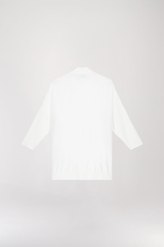 Off-white bomber collar tunic