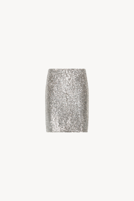 Jupe à sequins argent