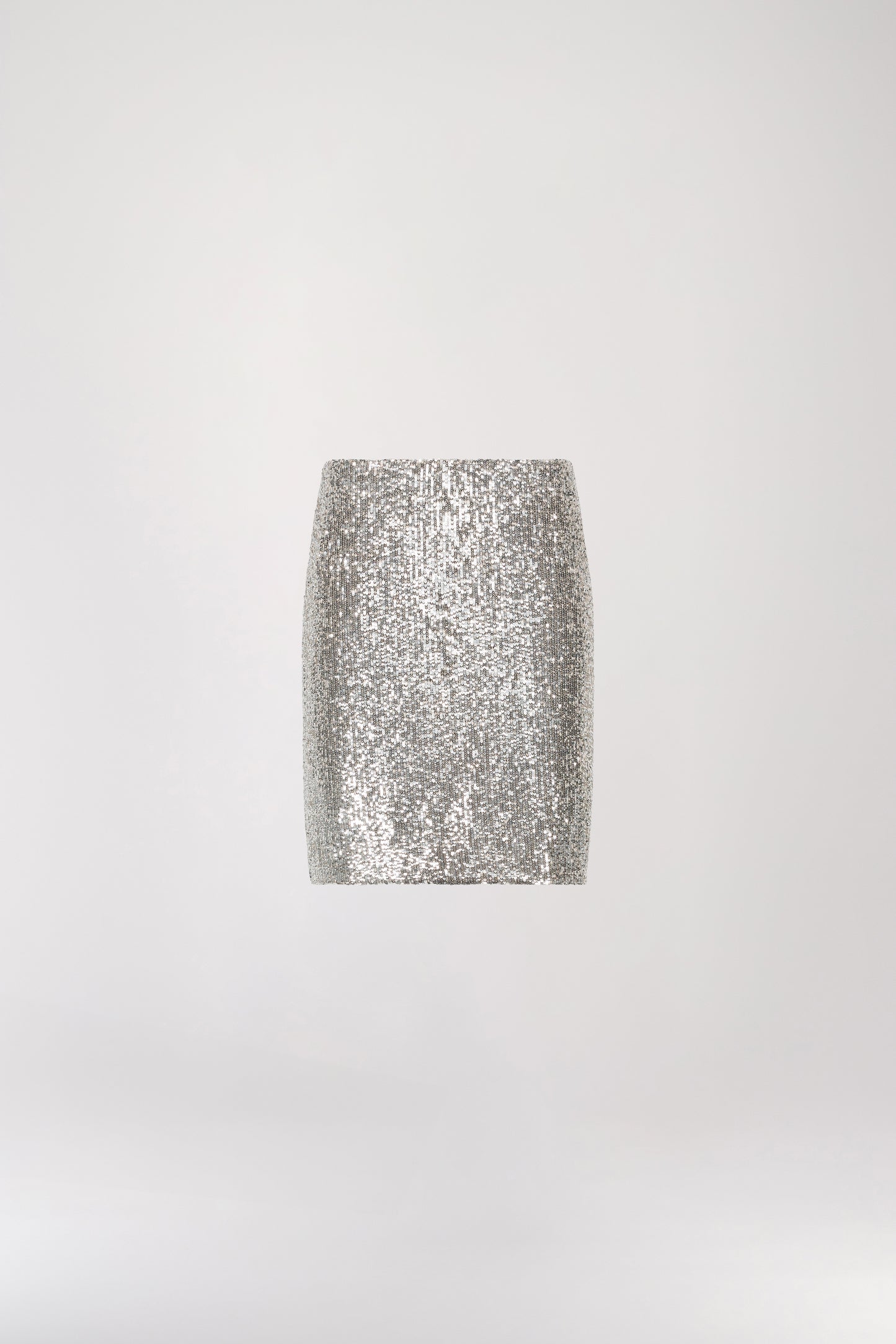 Silver sequin skirt