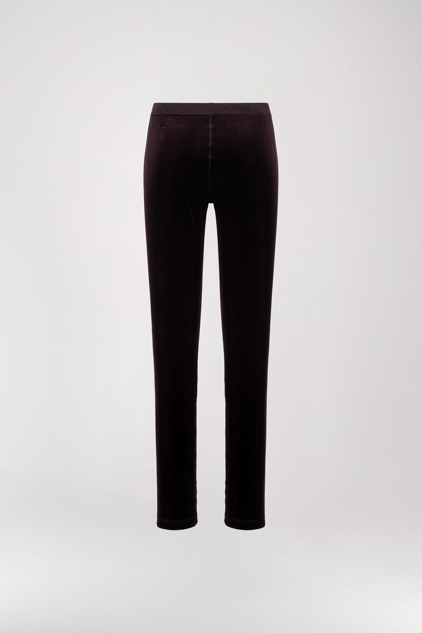 Legging en velours grenat