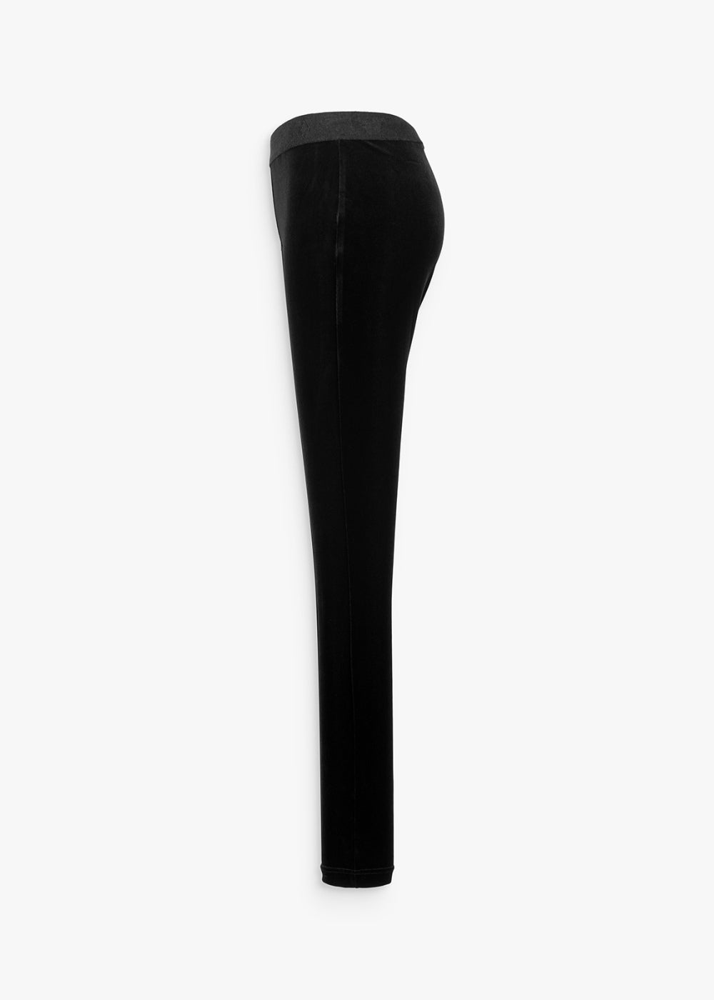 Legging en velours noir avec élastique taille pailleté