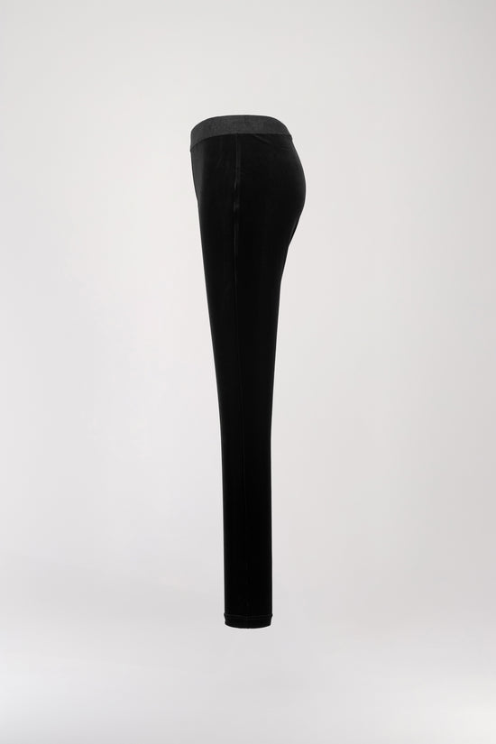 Legging en velours noir