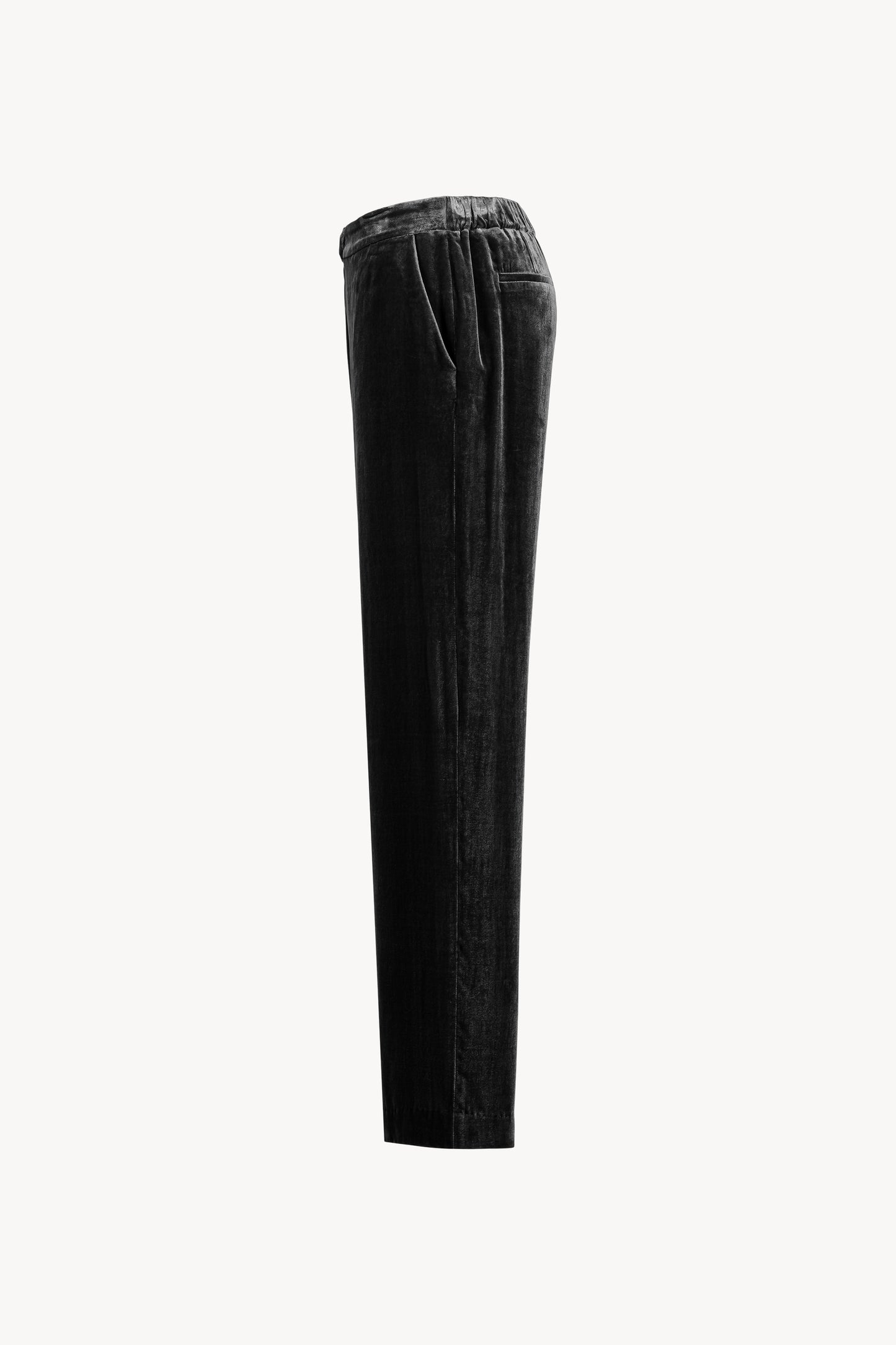 Pantalon large en velours noir