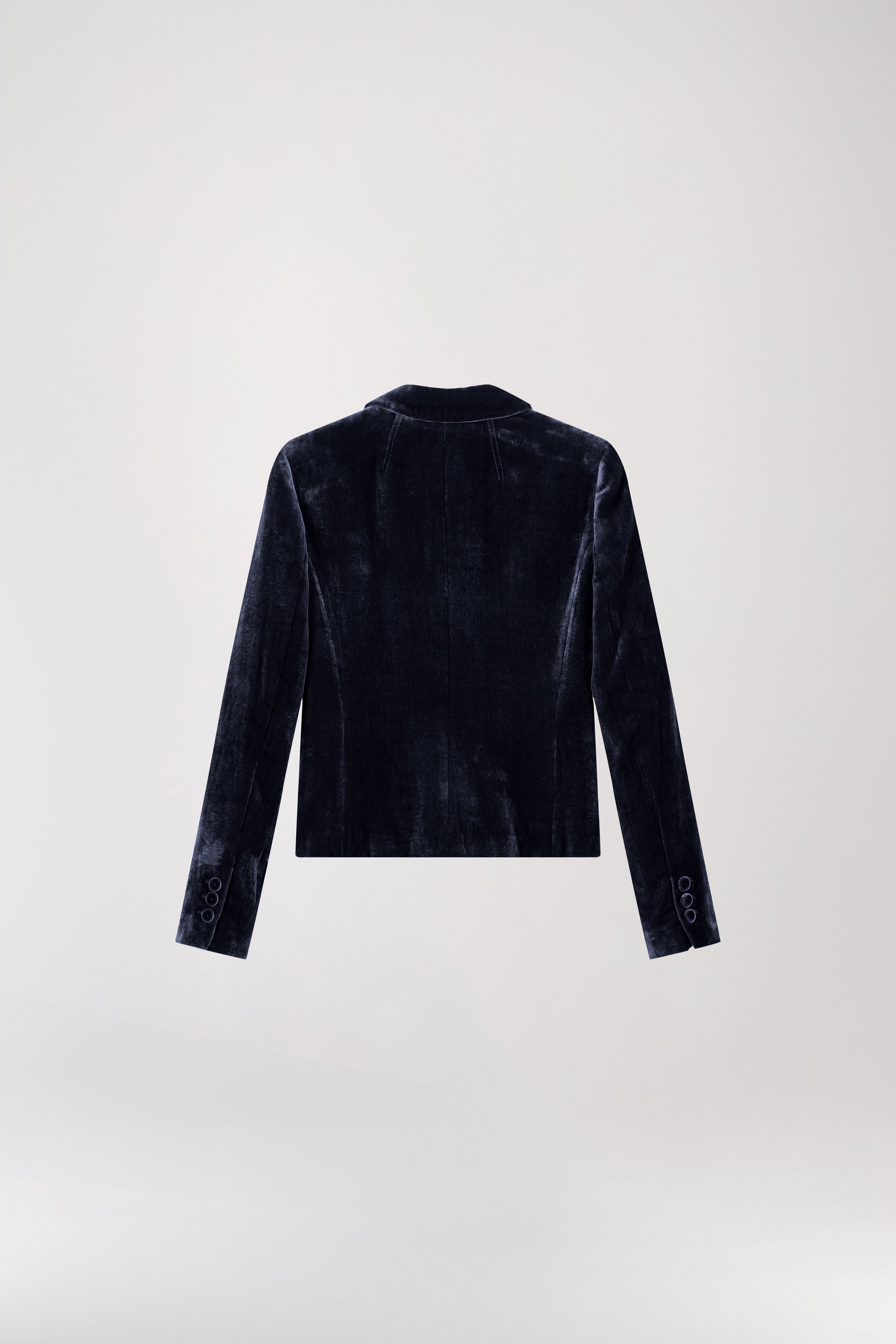 Short navy velvet jacket APOSTROPHE PARIS