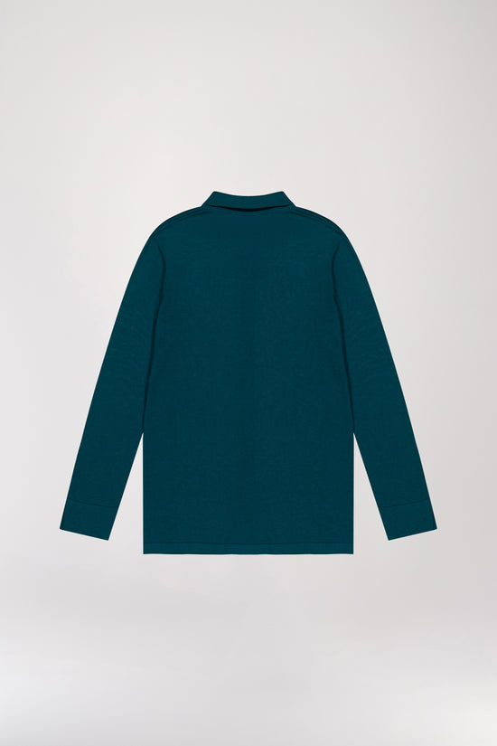 Dark green wool shirt