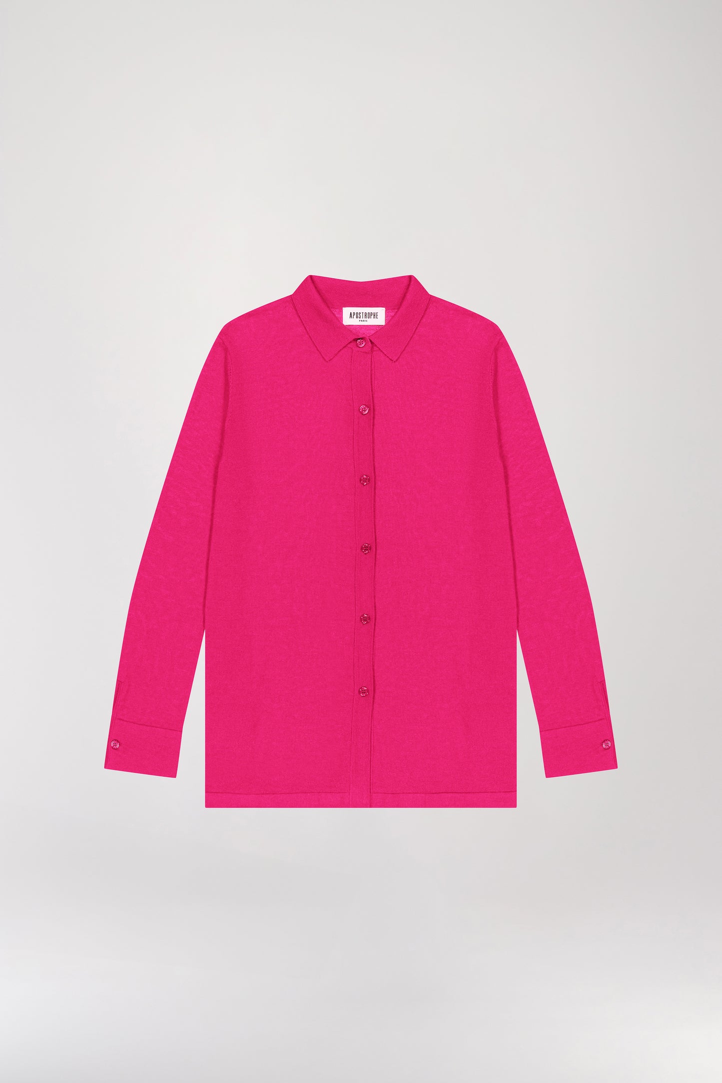 Raspberry wool shirt