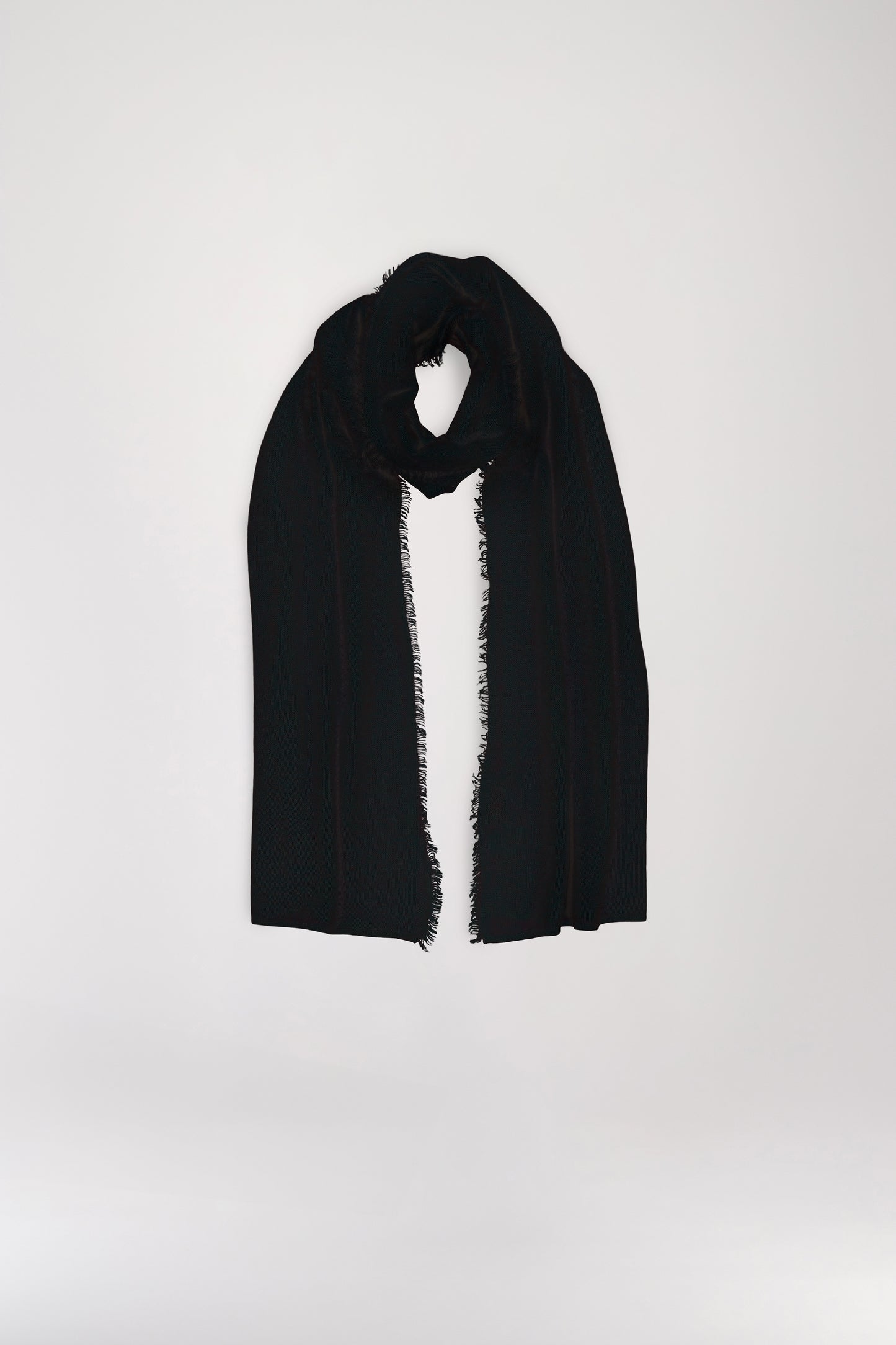 Black cashmere scarf