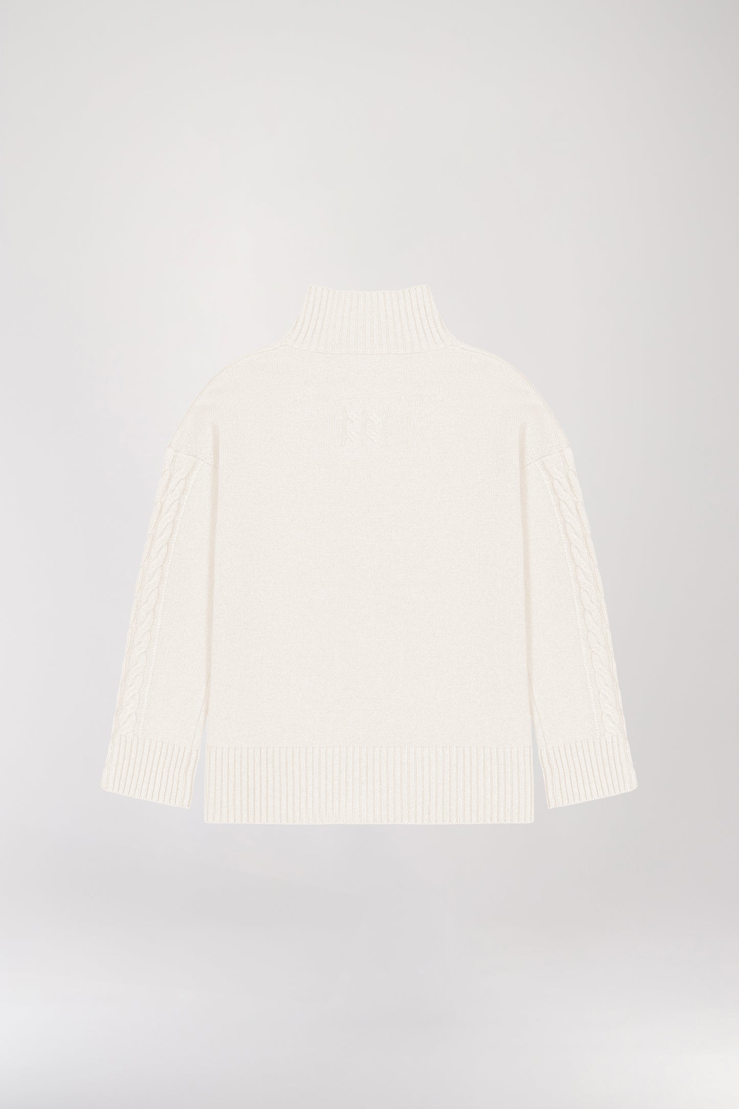 Off-white trucker neck sweater