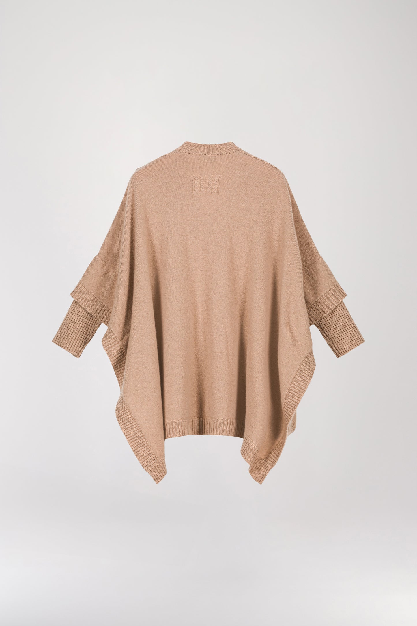 Camel cape sweater