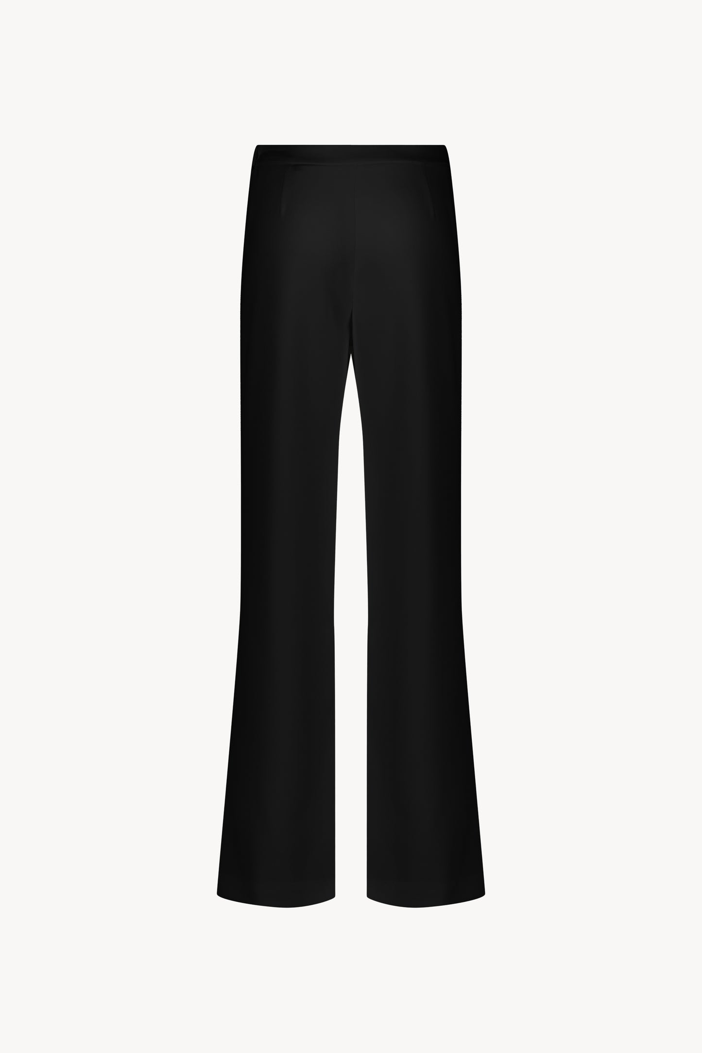 pantalon noir . Coupe évasée. Zip latéral invisible. Tissu léger