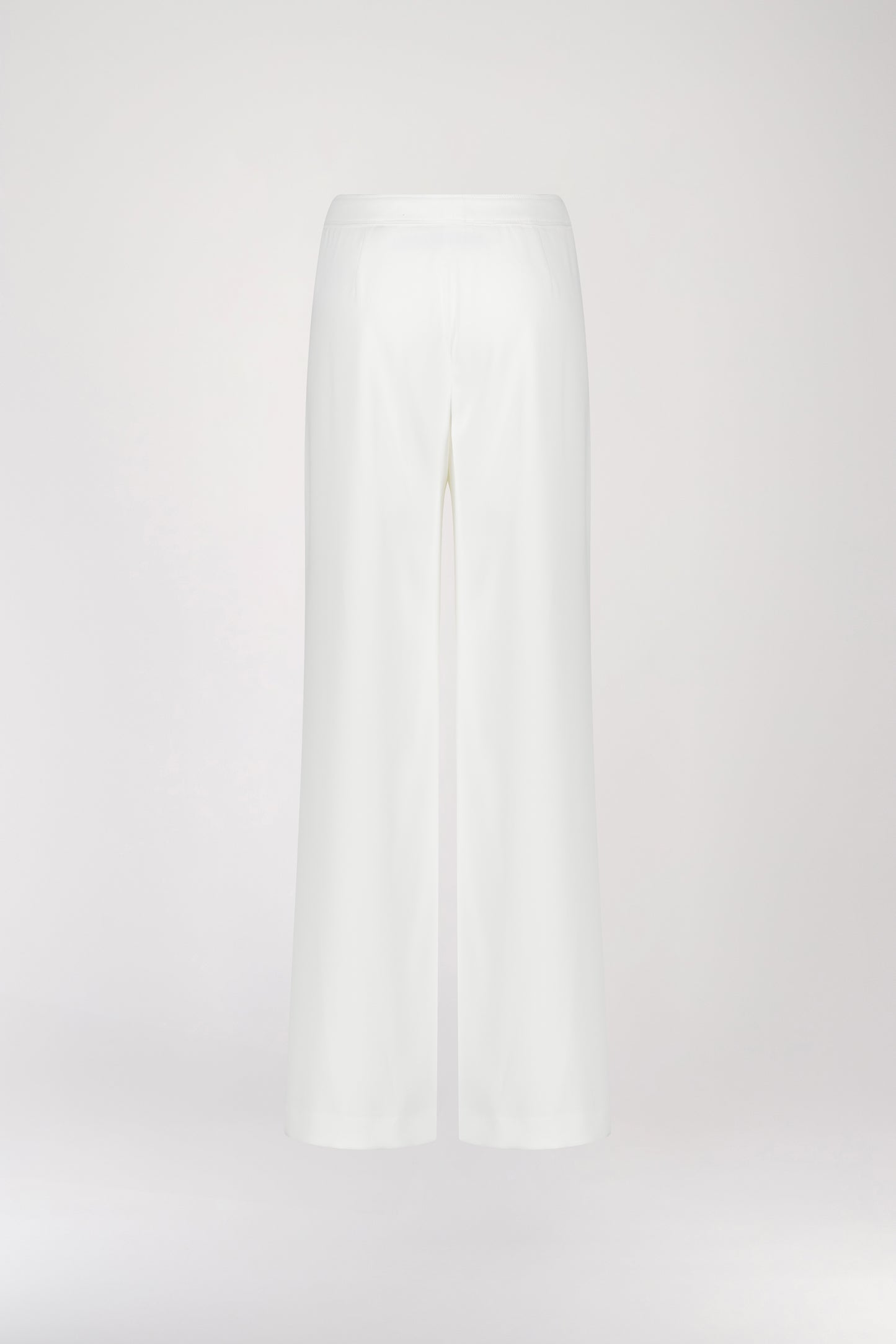 White bridge flared pants