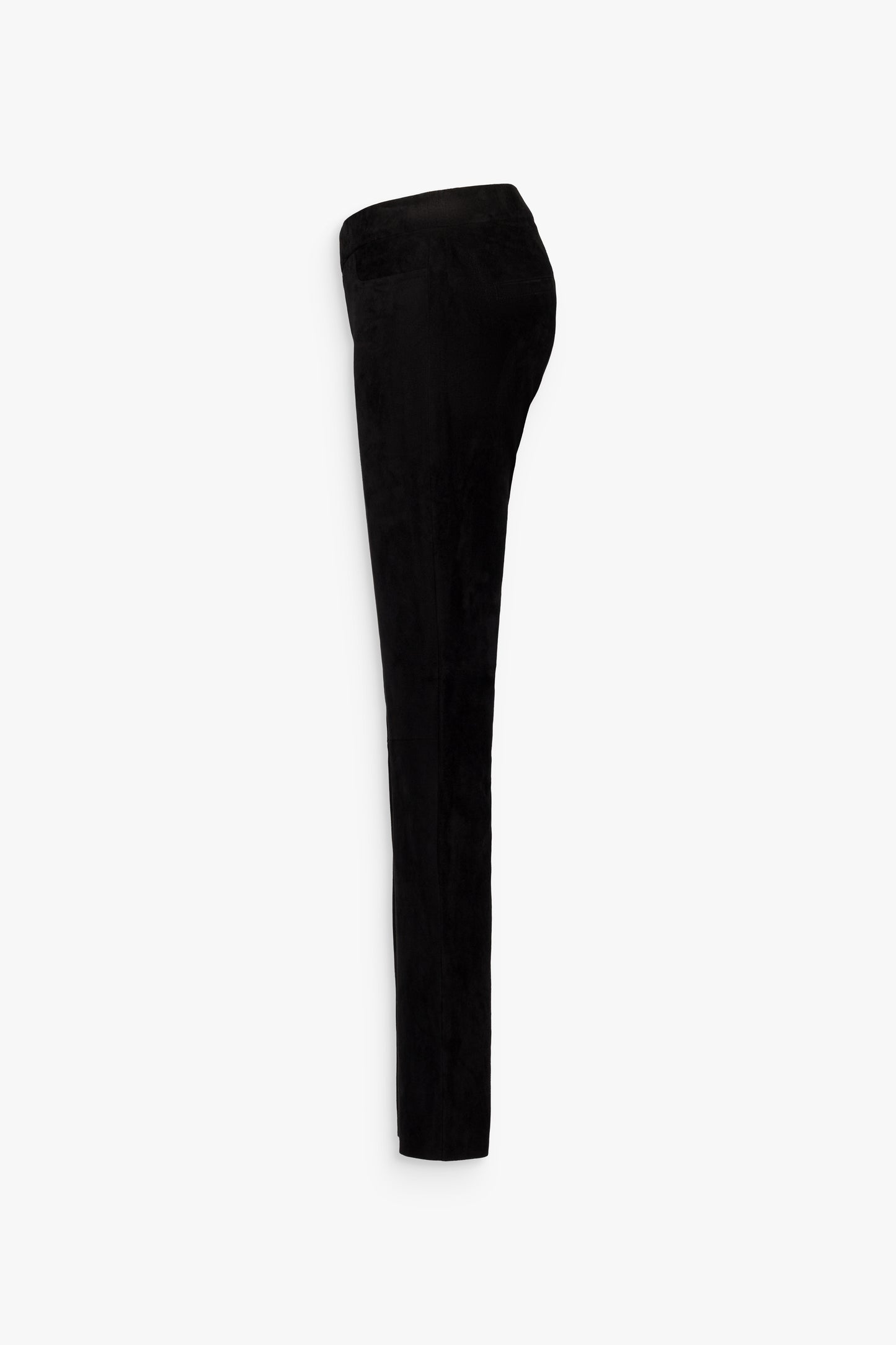 Leggings noirs près du corps, style fluide et raffiné avec finitions impeccables.