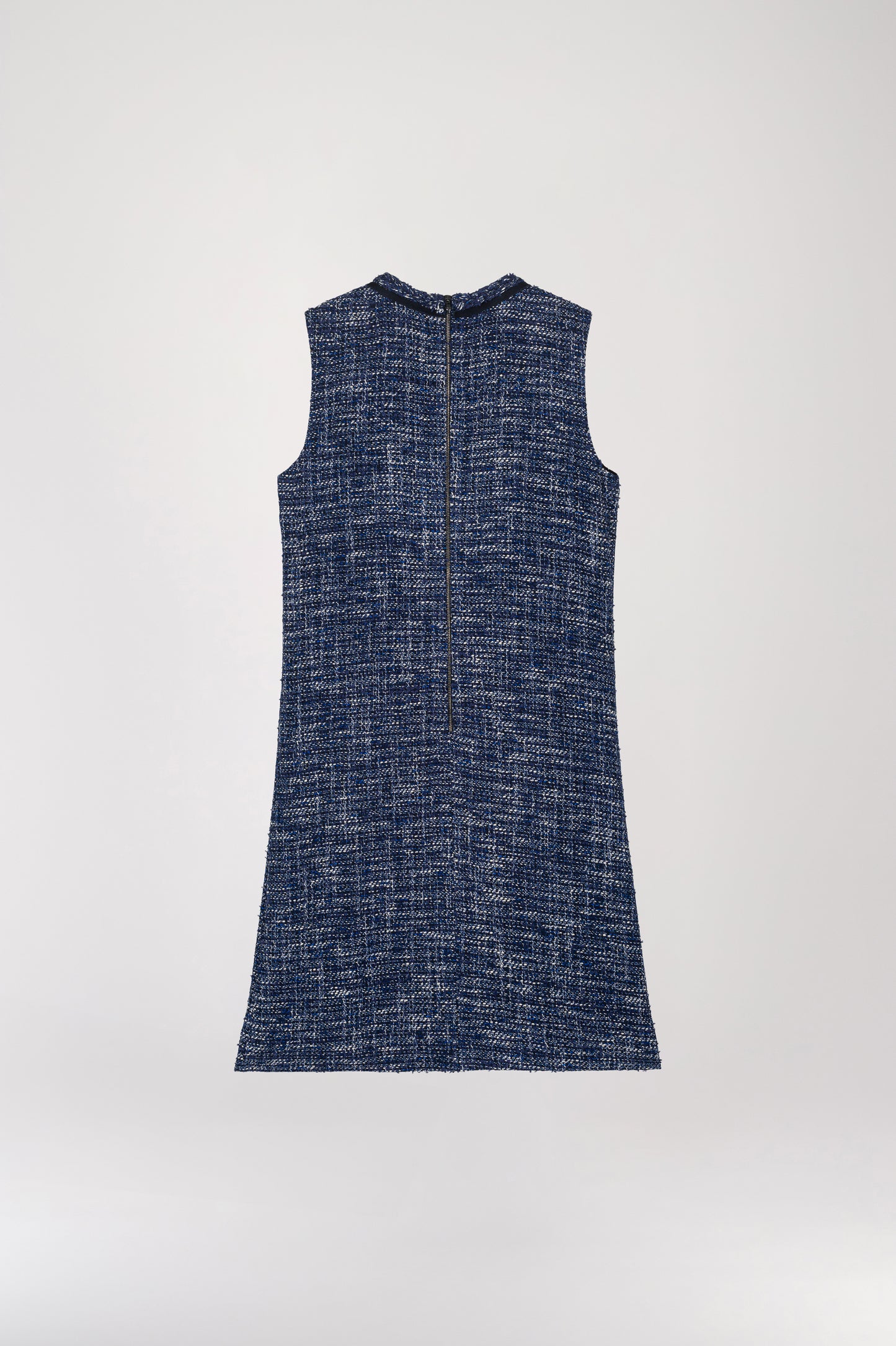 Navy tweed dress