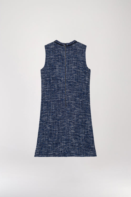 Navy tweed dress