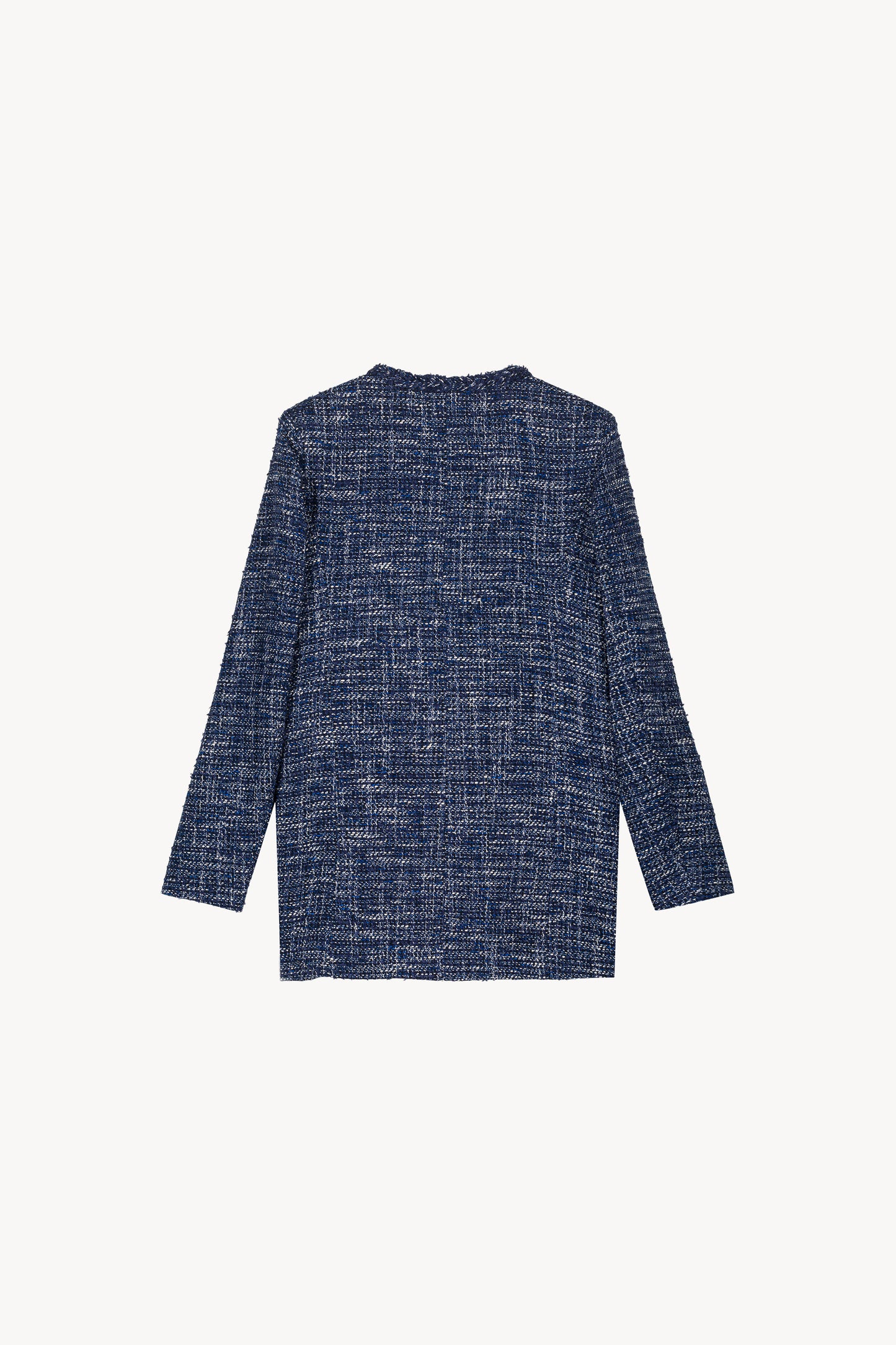 Manteau tressé quatre boutons et poches plaquées