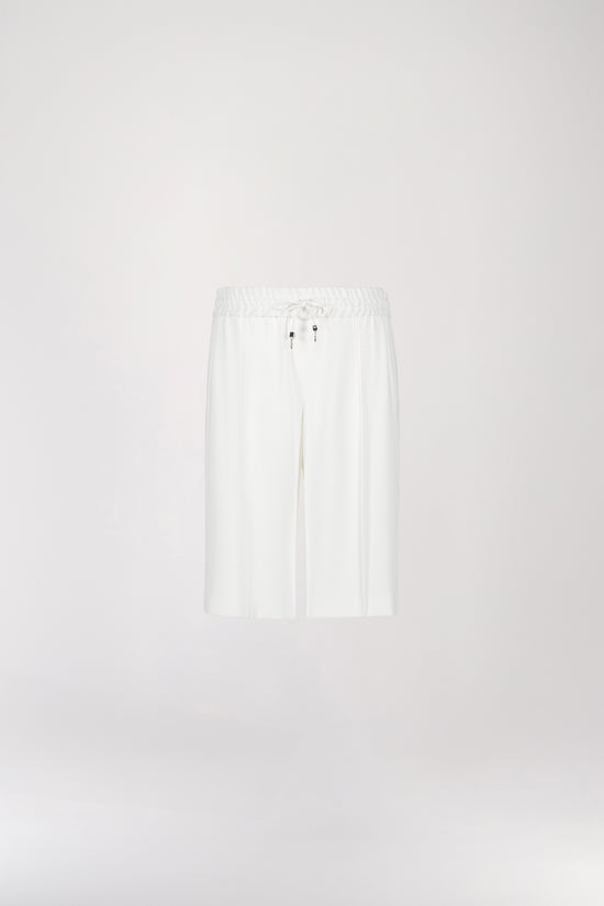 White straight shorts