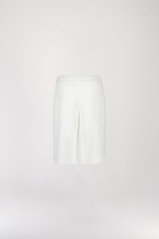 White straight shorts