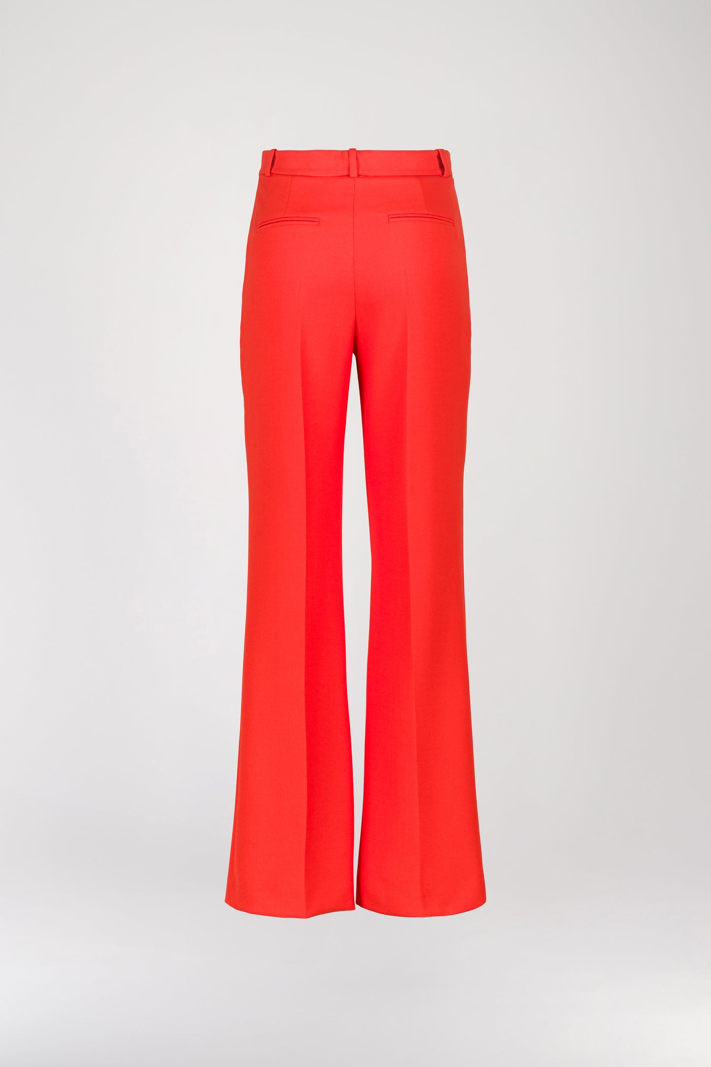 Pantalon droit orange vif