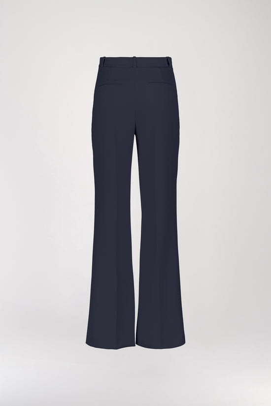 Navy flowing straight pants