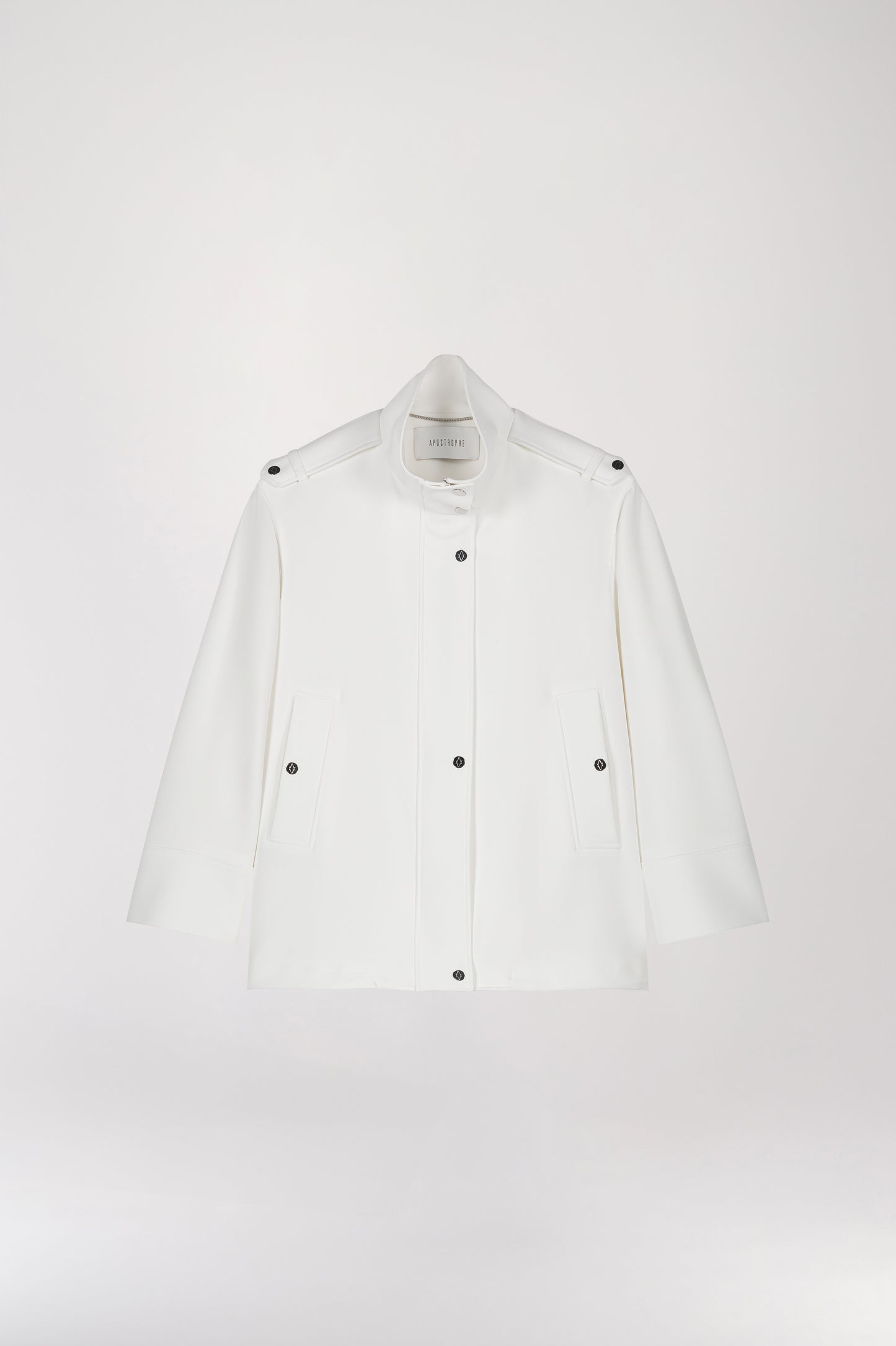 Veste blouson blanc cassé