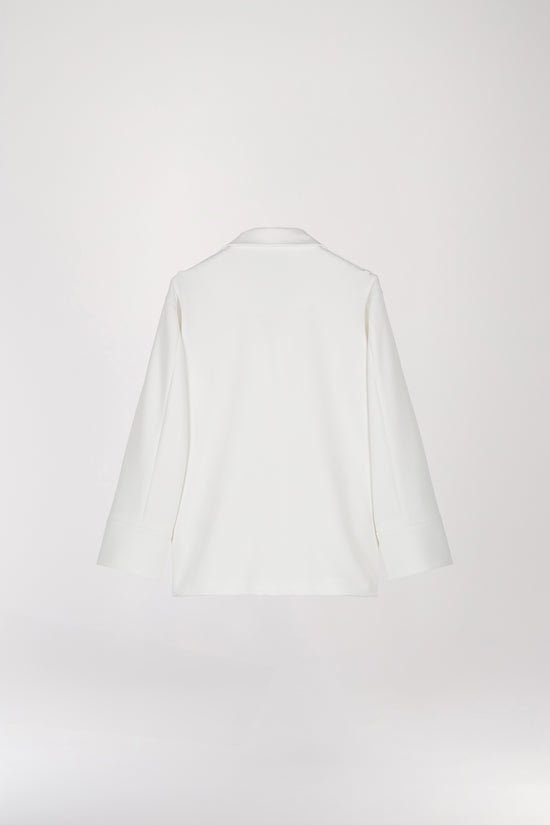 Veste blouson blanc cassé