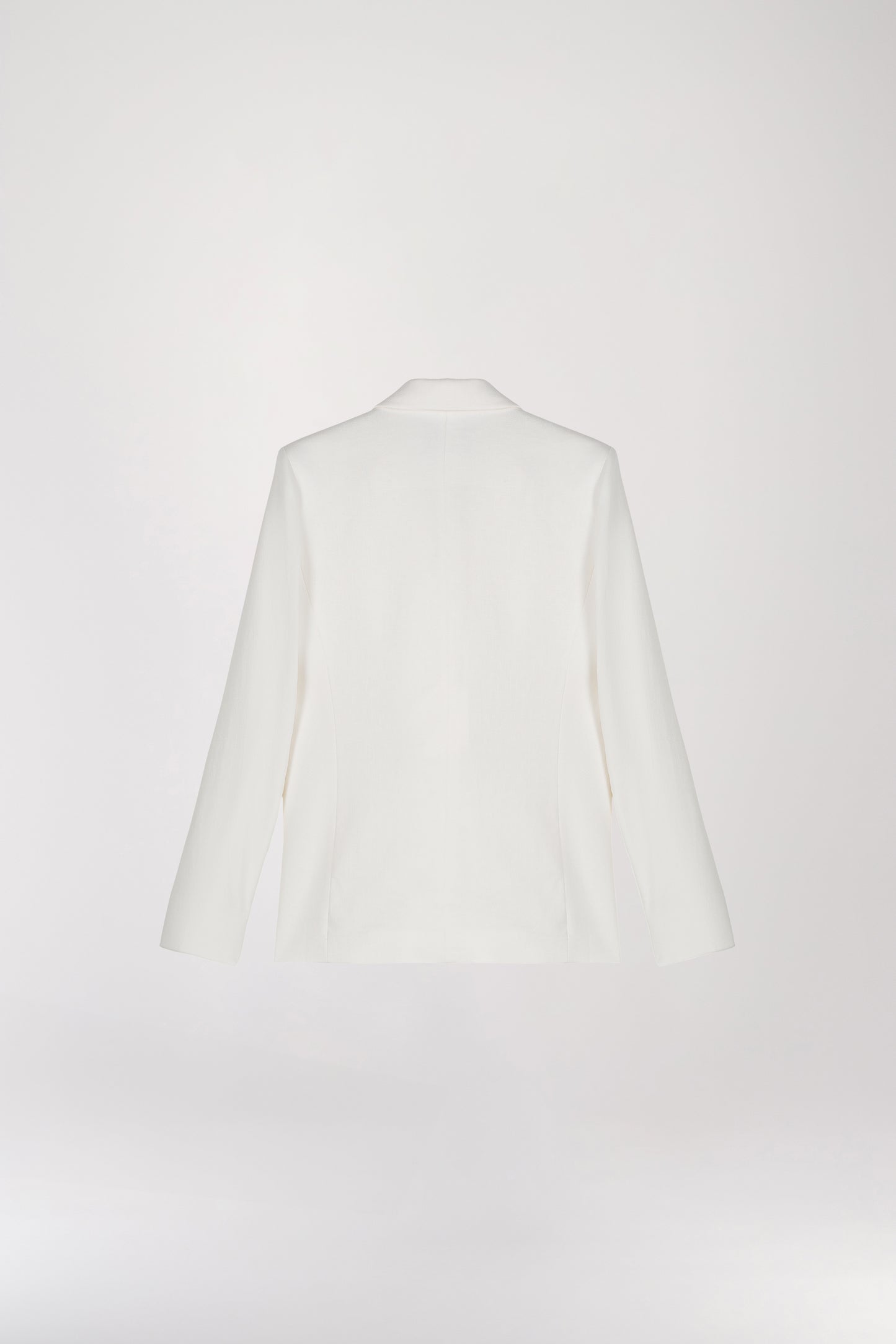 Veste tailleur croisée cintrée blanc