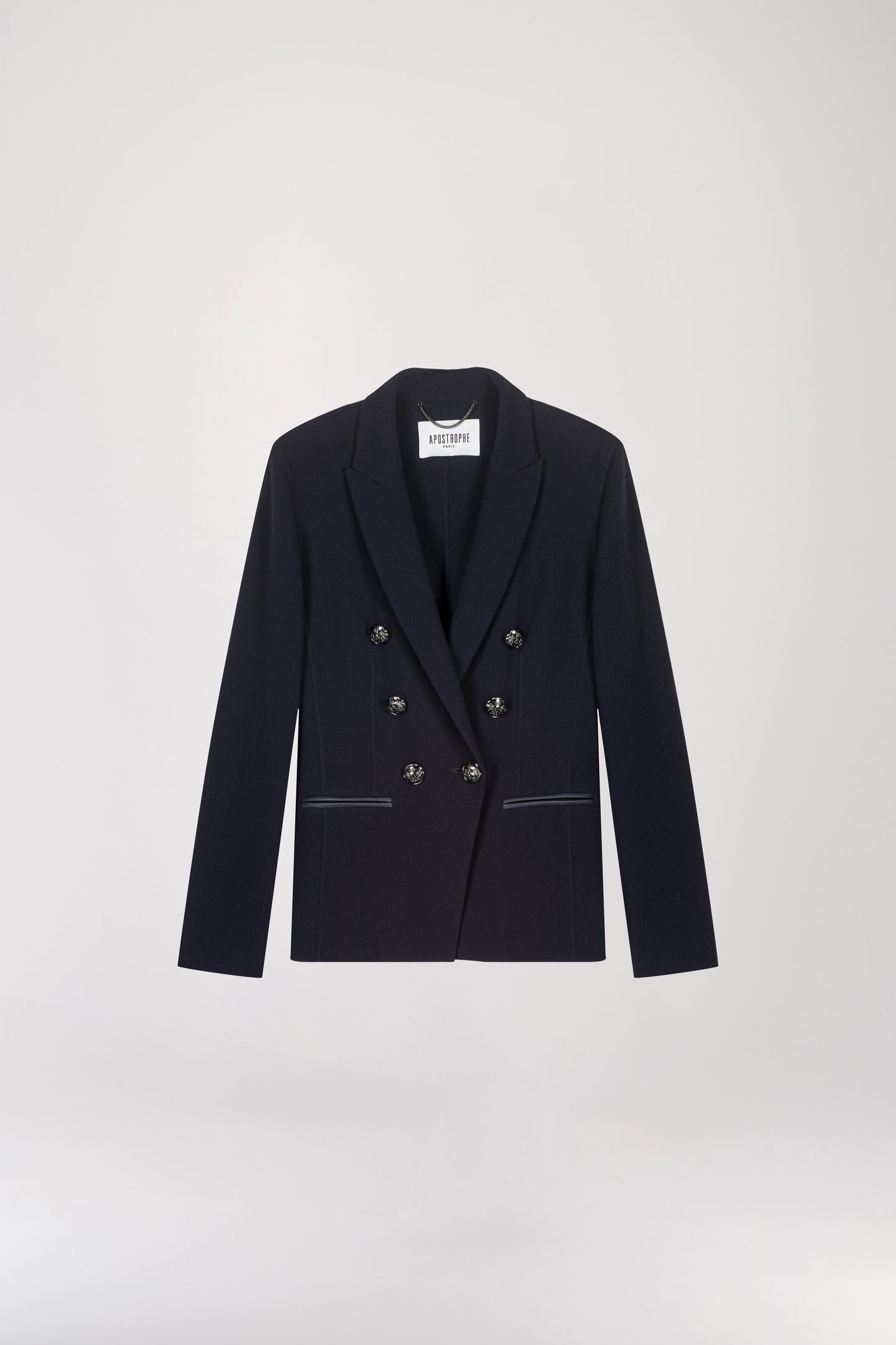 Slim fit blazer in navy wool