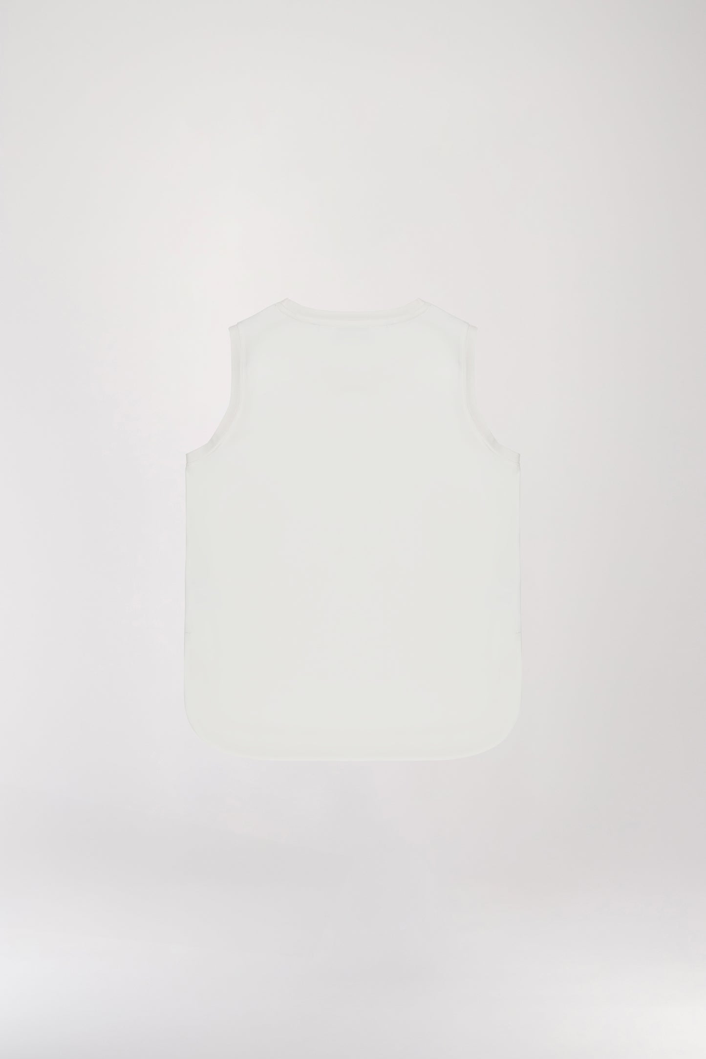 Off-white sleeveless loose top